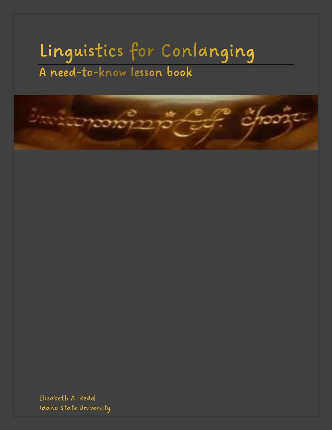 Cover image for Lingustics for Conlanging